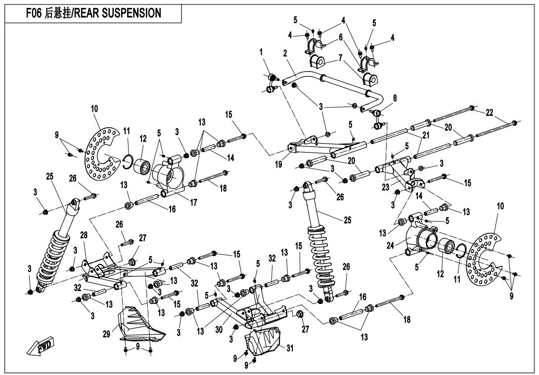 F06 - REAR SUSPENSION