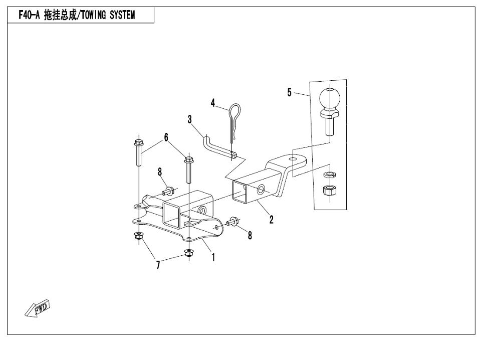 F40-A - TOWING SYSTEM(SPLIT-TYPE)