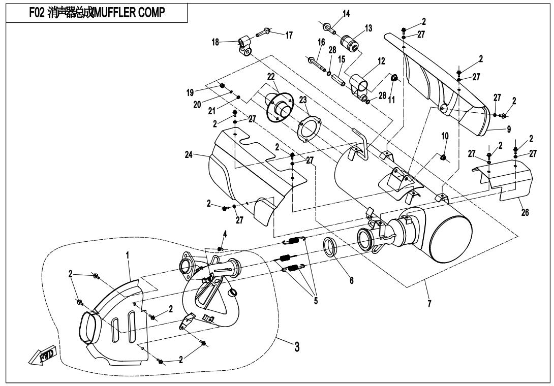 F02 - MUFFLER COMP