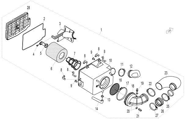 F31 - AIR FILTER ASSY