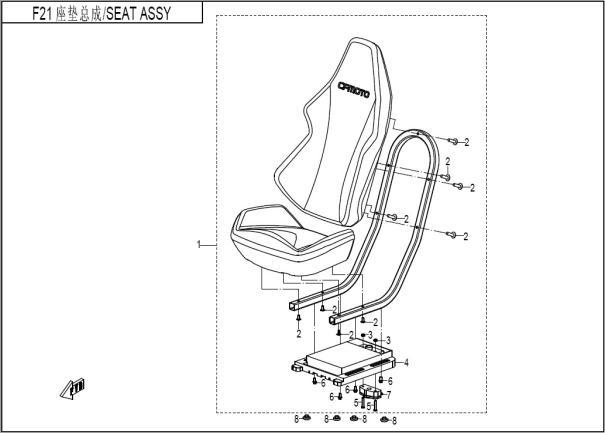 F21 - SEAT ASSY