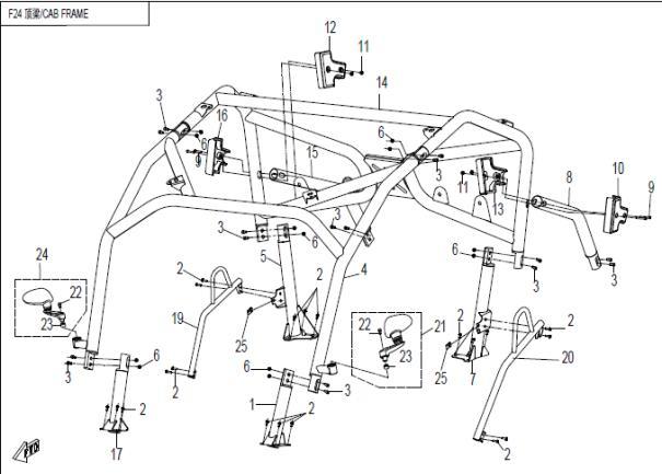 F24 - CAB FRAME