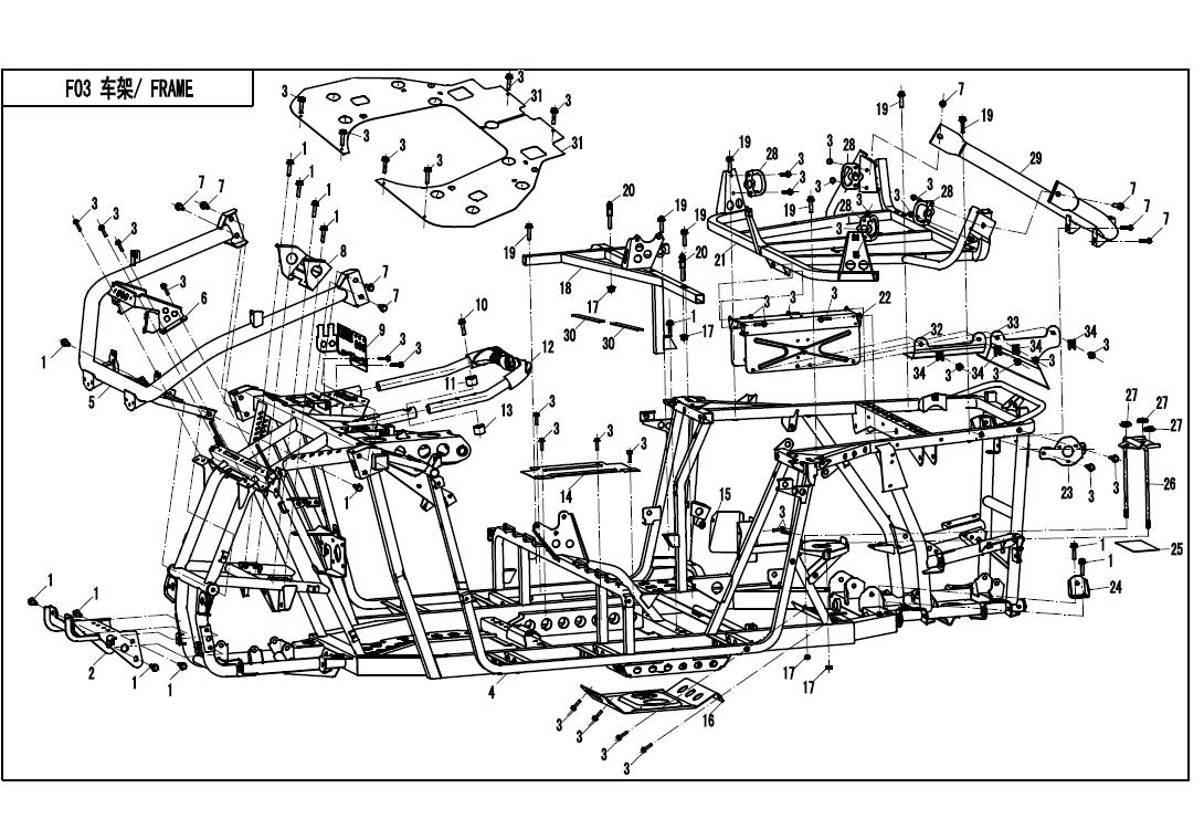 F03 - FRAME ASSY