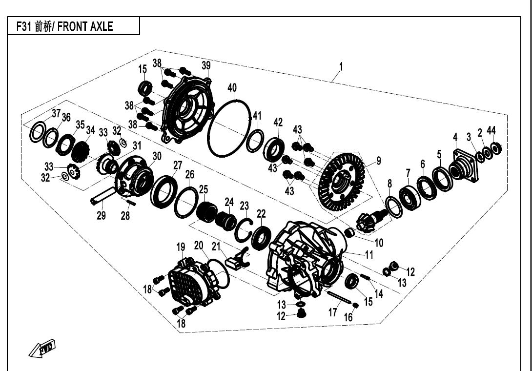 F31 - FRONT AXLE