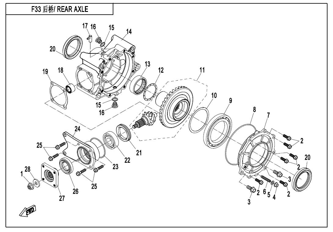 F33 - REAR AXLE