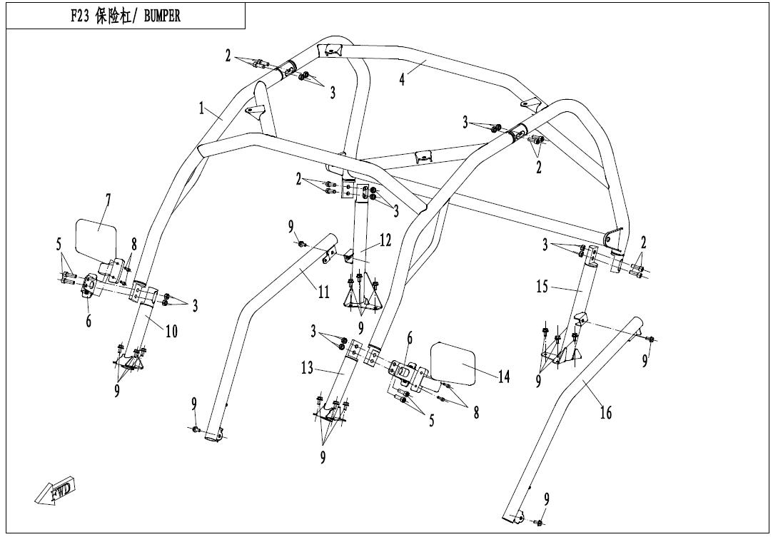 F23 - BUMPER (NON ROPS)