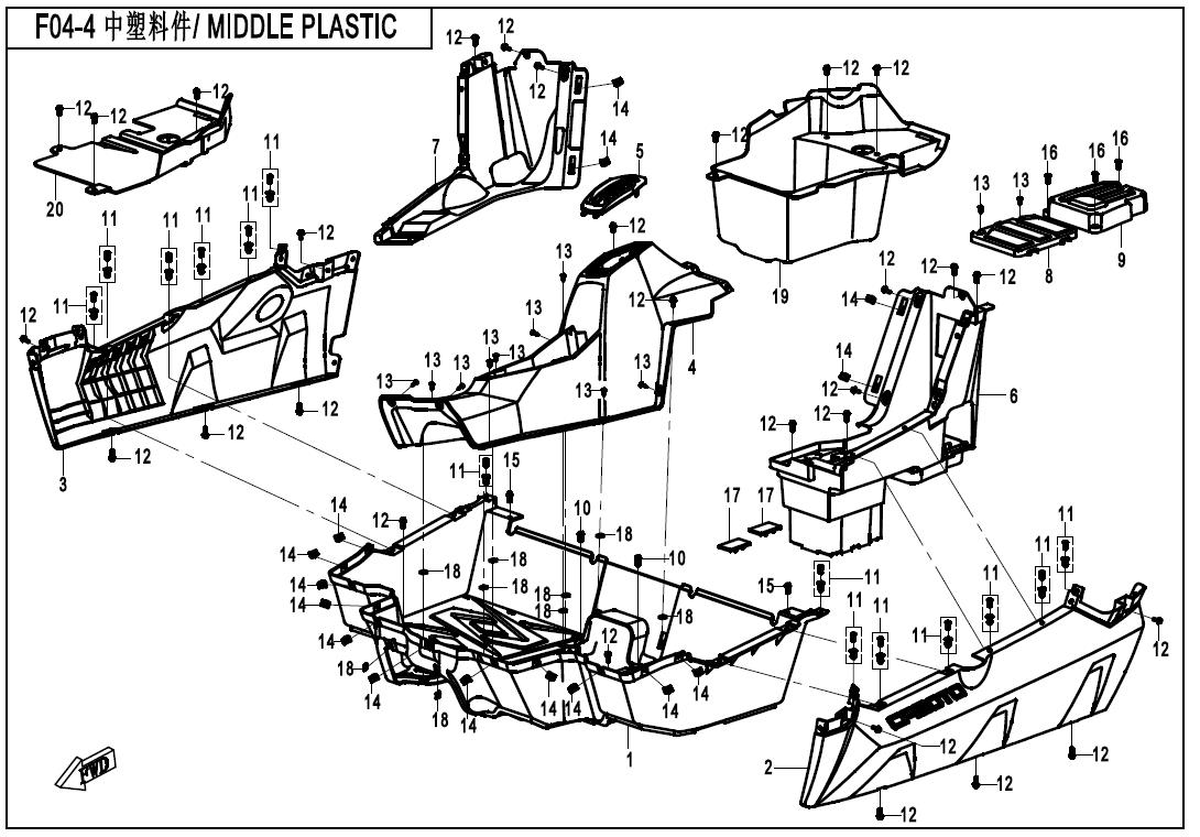 F04-4 - MIDDLE PLASTIC