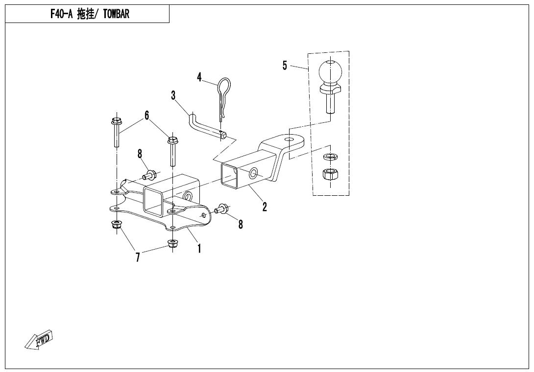 F40-A - TOWBAR