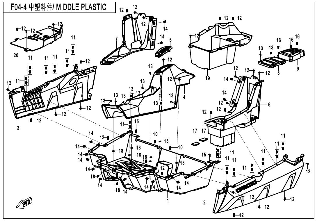 F04-4 - MIDDLE PLASTICS