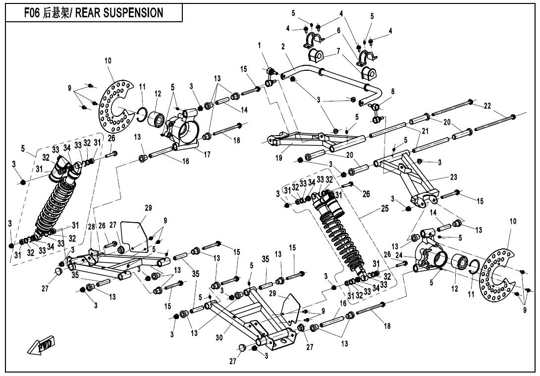 F06 - REAR SUSPENSION
