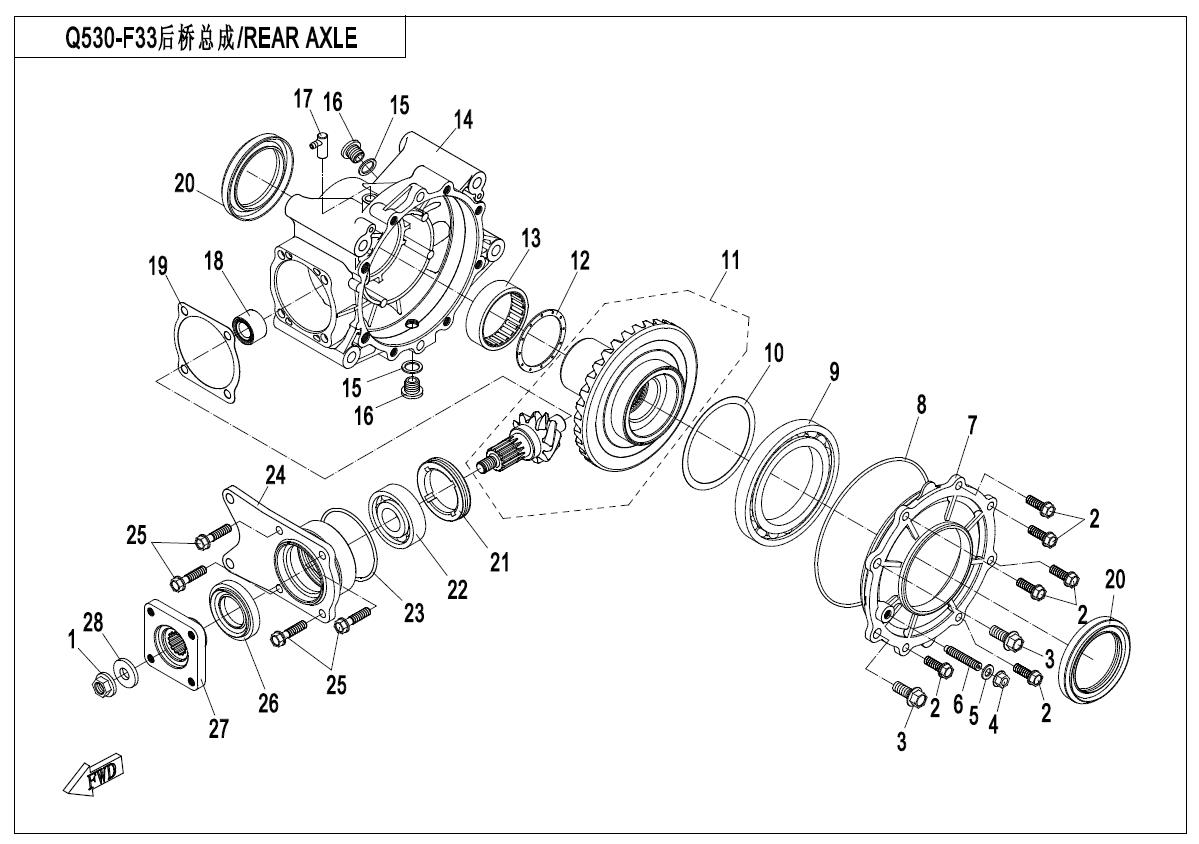 F33 - REAR AXLE