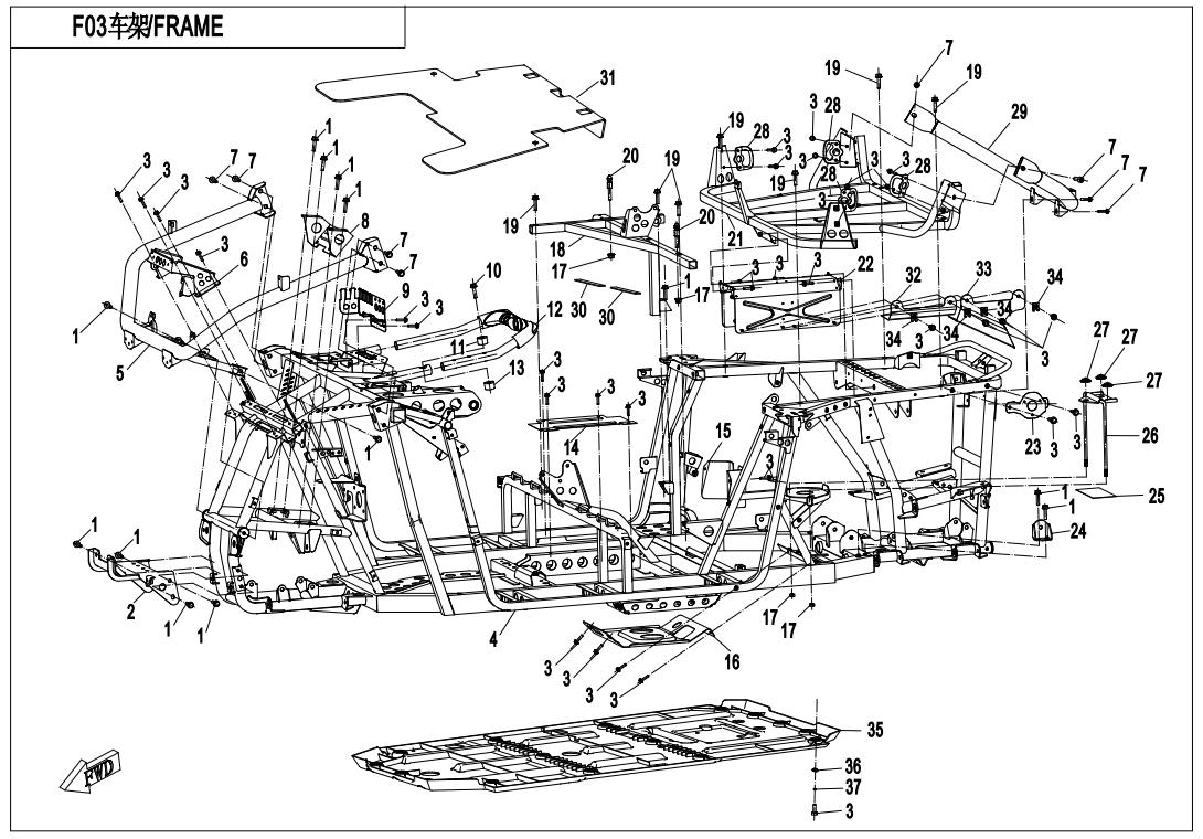 F03 - FRAME ASSY