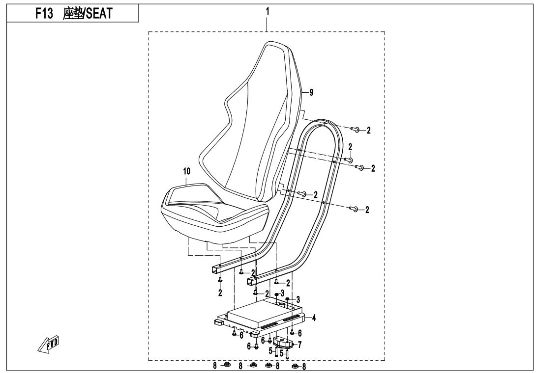 F13 - SEAT ASSY