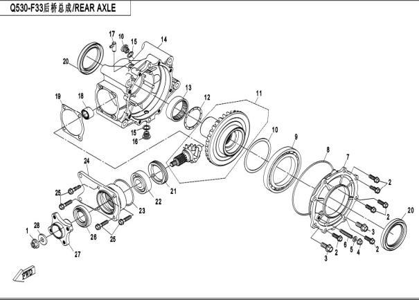 F33 - REAR AXLE