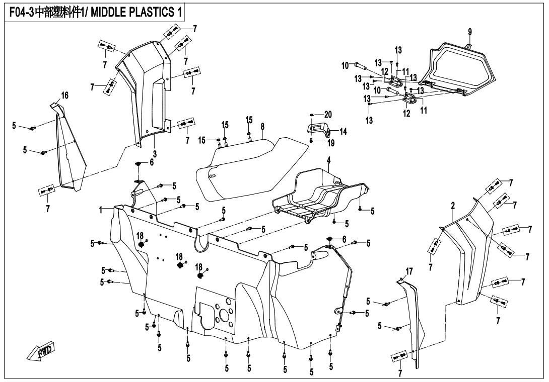 F04-3 - PLASTIC PARTS-3