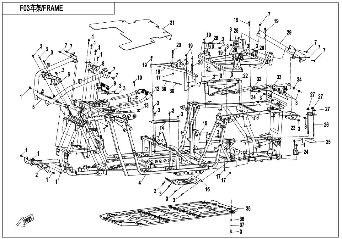 F03 - FRAME ASSY