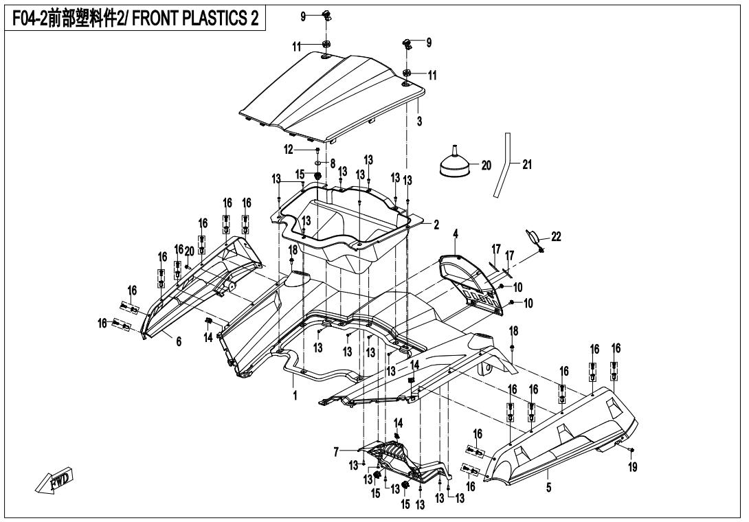 F04-2 - FRONT PLASTICS 2