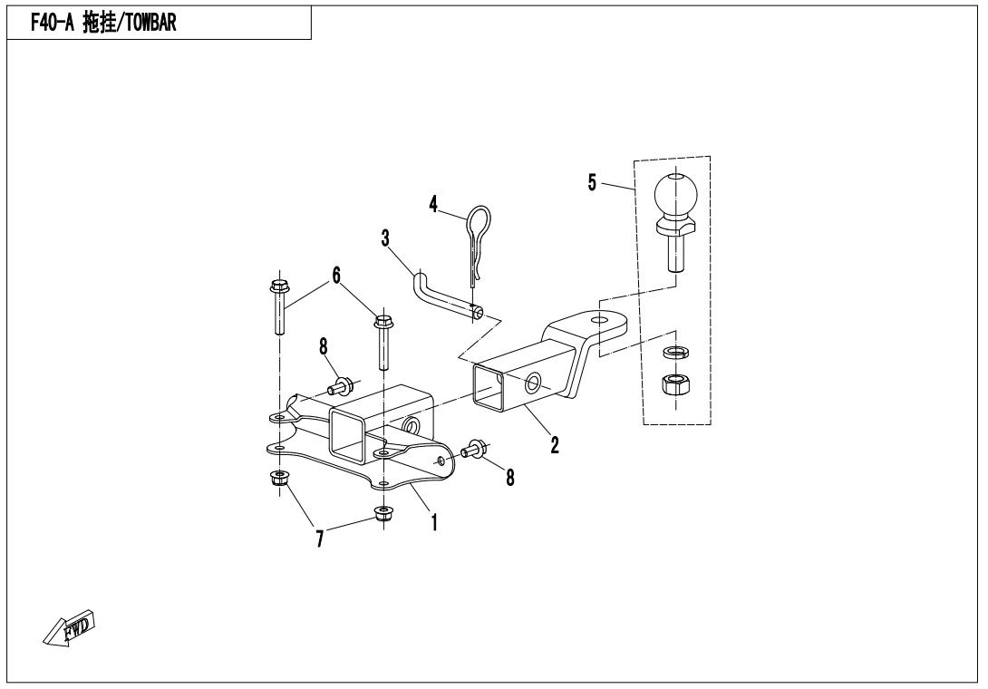 F40-A - TOWING SYSTEM(SPLIT-TYPE)