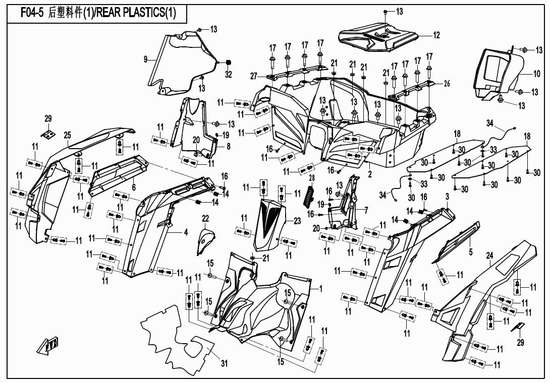 F04-5-V1 - REAR PLASTIC I