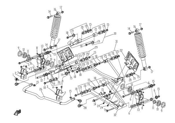 F15 - REAR SUSPENSION ASSY