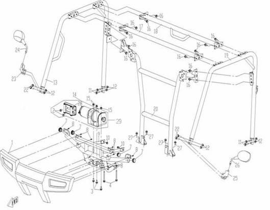 F22 - TOP FRAME & BUMPER