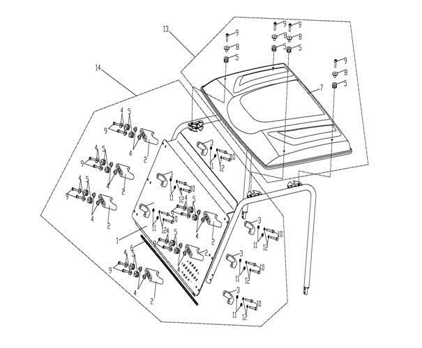 F33 - TOP ROOF & WINDSHIELD