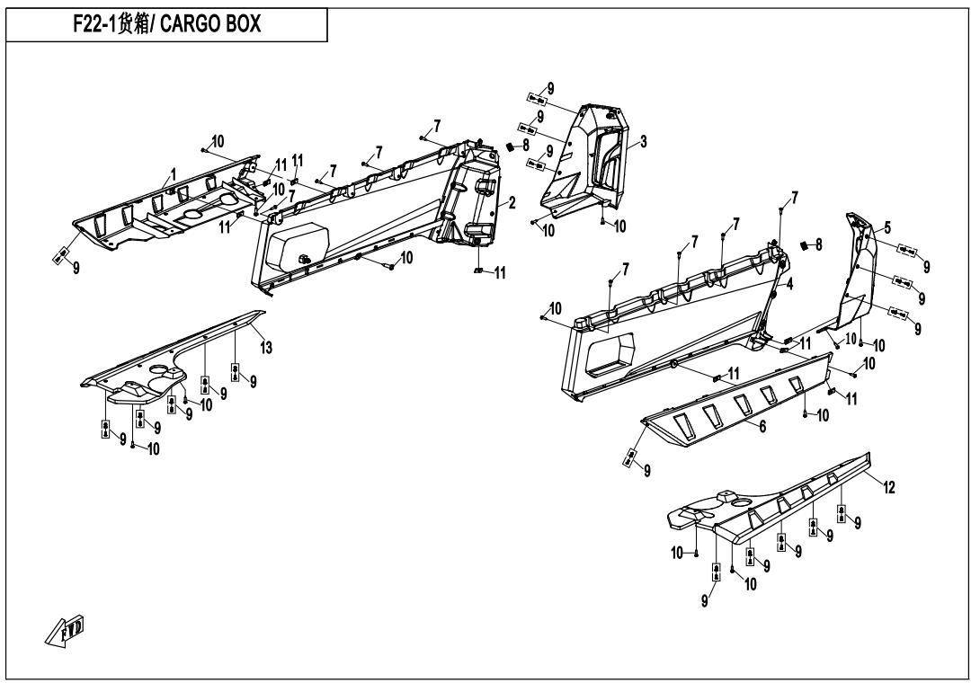 F22-1 - CARGO BOX