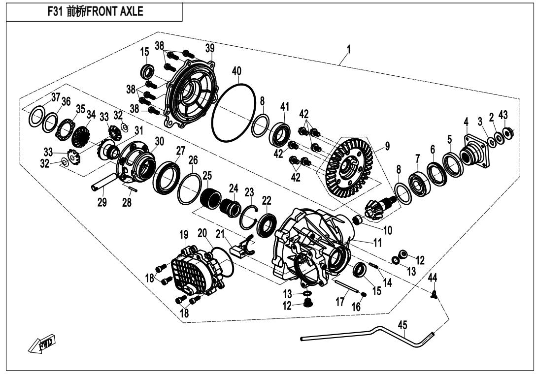 F31 - FRONT AXLE