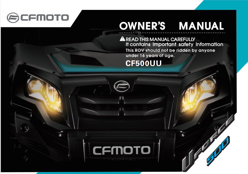 F38 - OWNER'S MANUAL