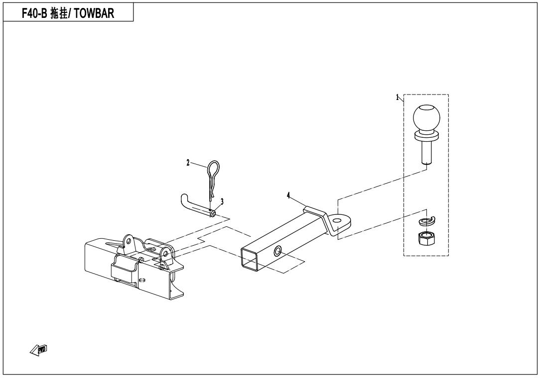 F40-B - TOWBAR