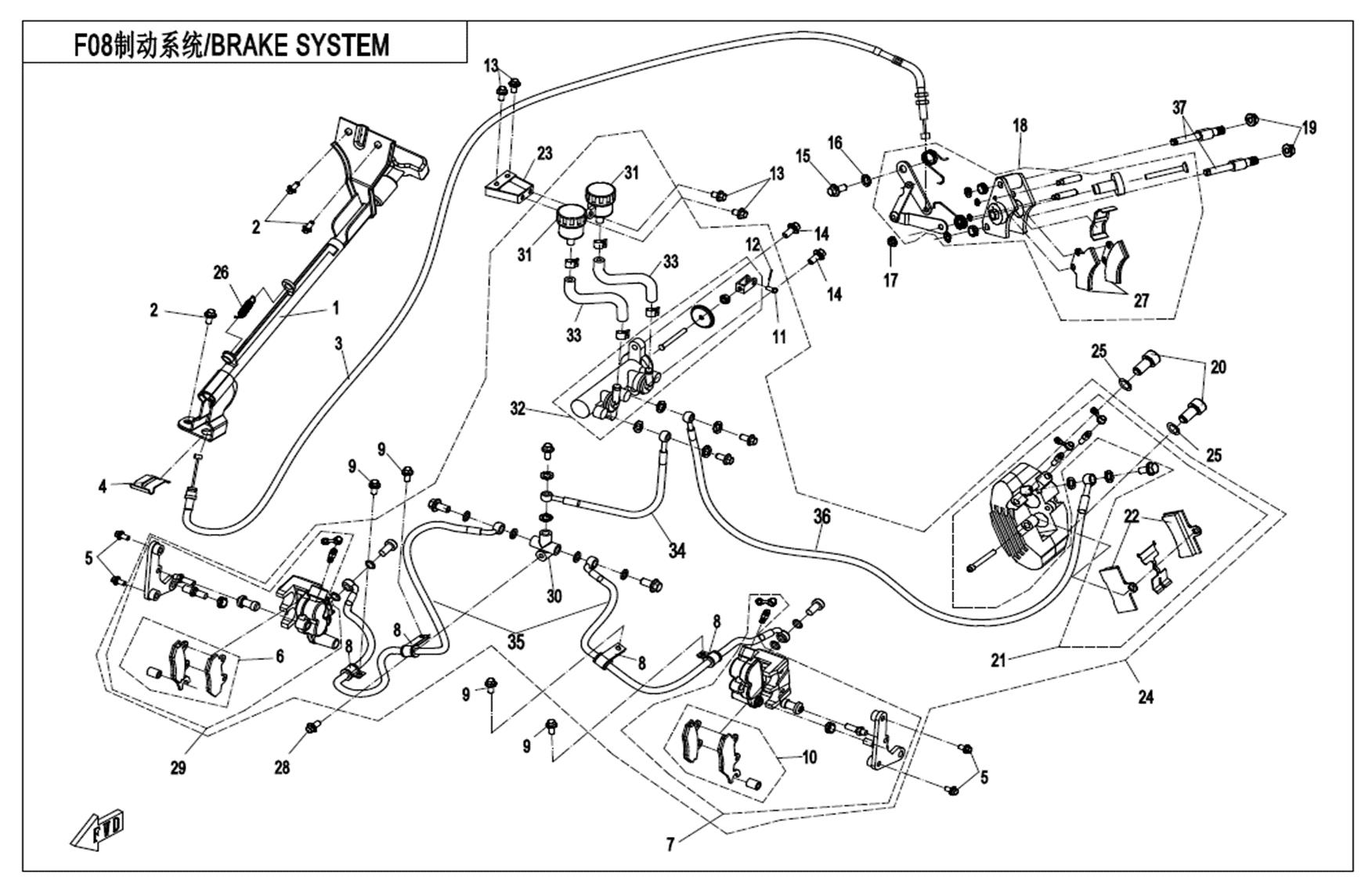 F08 - HYDRAULIC BRAKE
