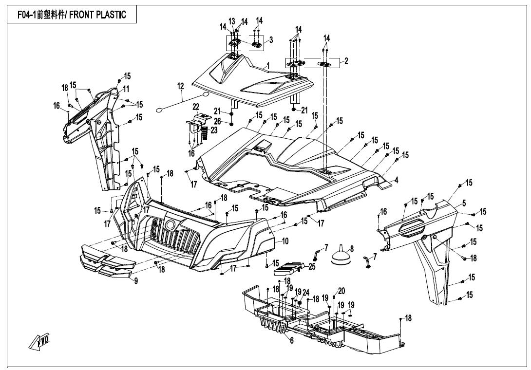 F04-1 - FRONT PLASTICS