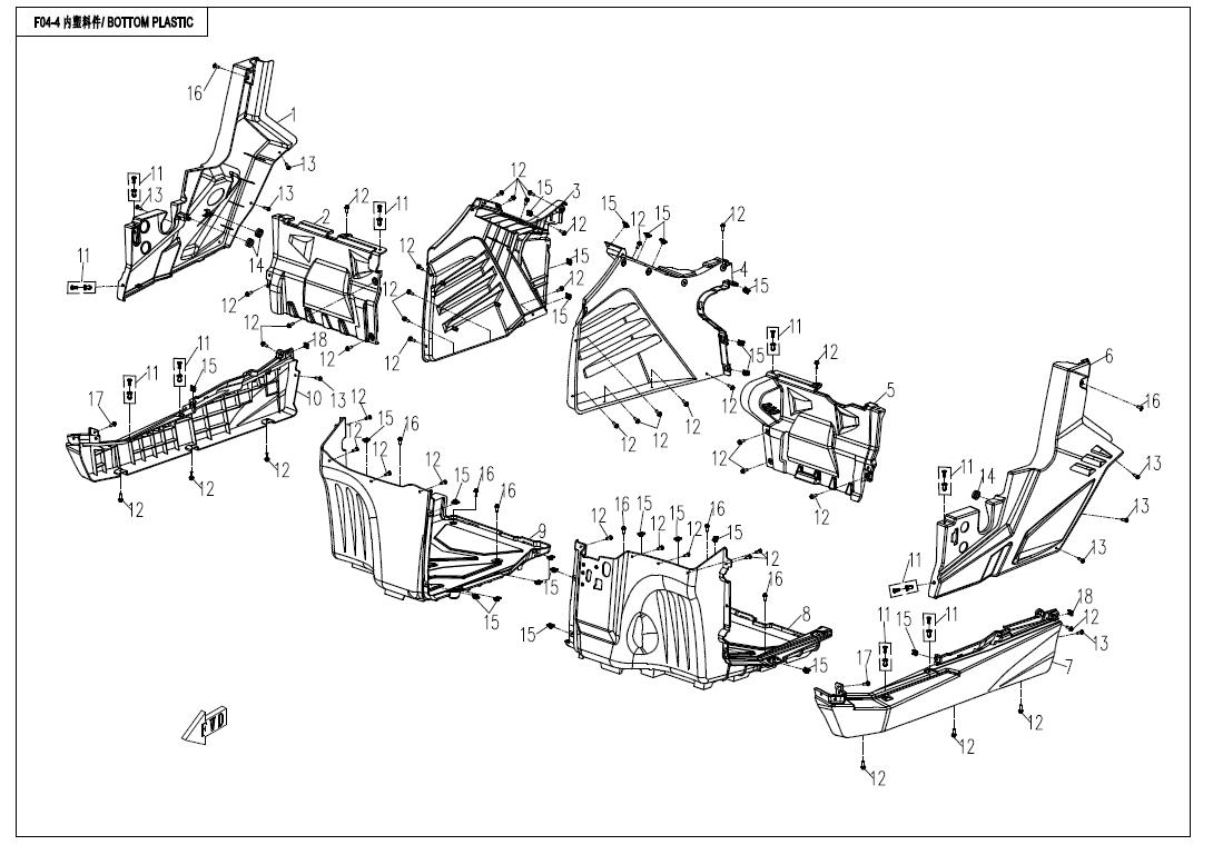 F04-4 - BOTTOM PLASTIC