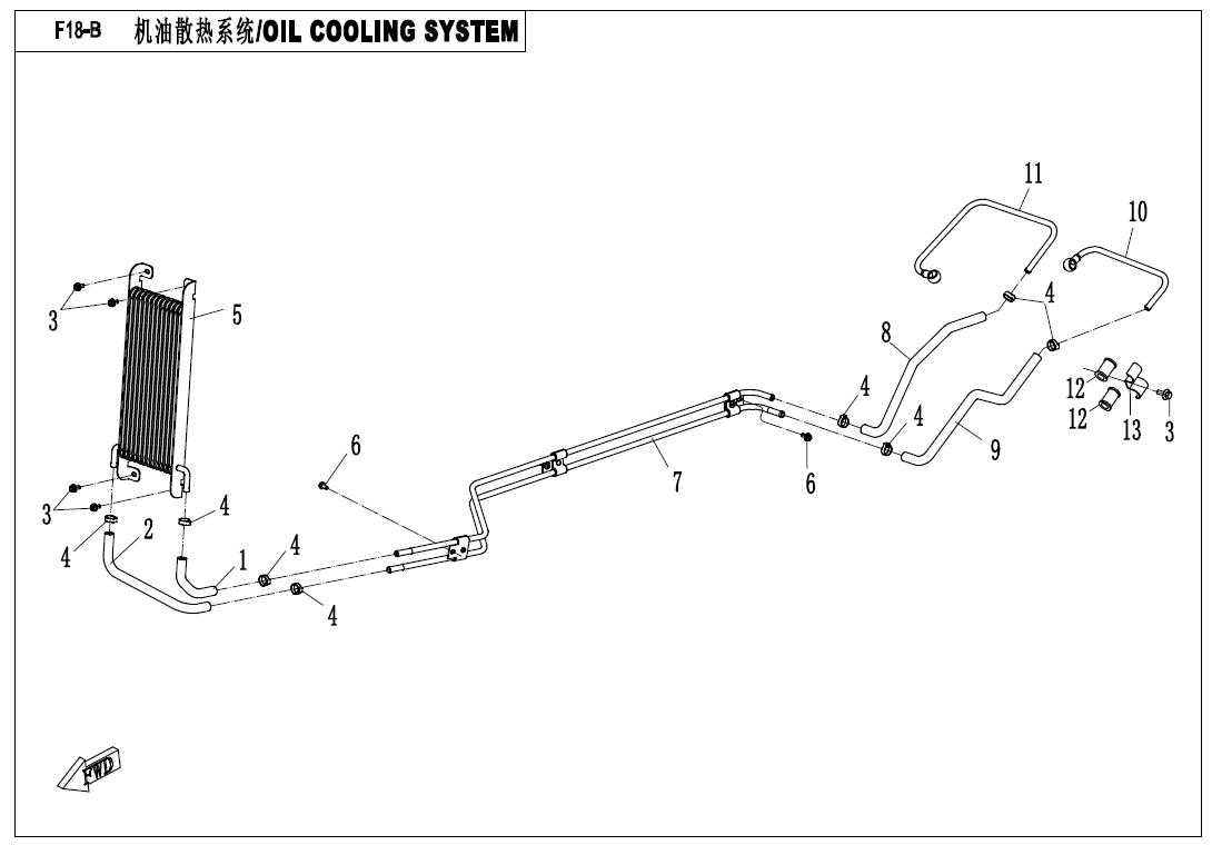 F18-B - OIL COOLING SYSTEM
