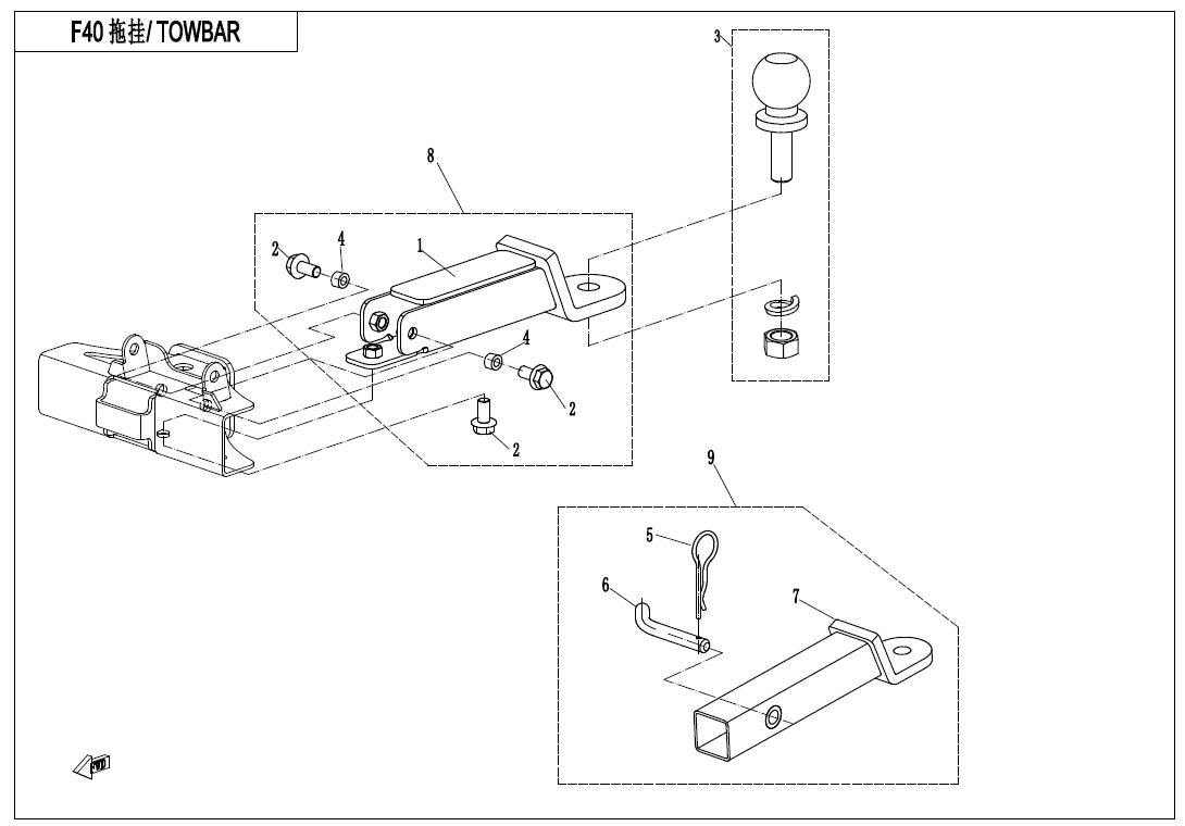 F40 - TOWBAR