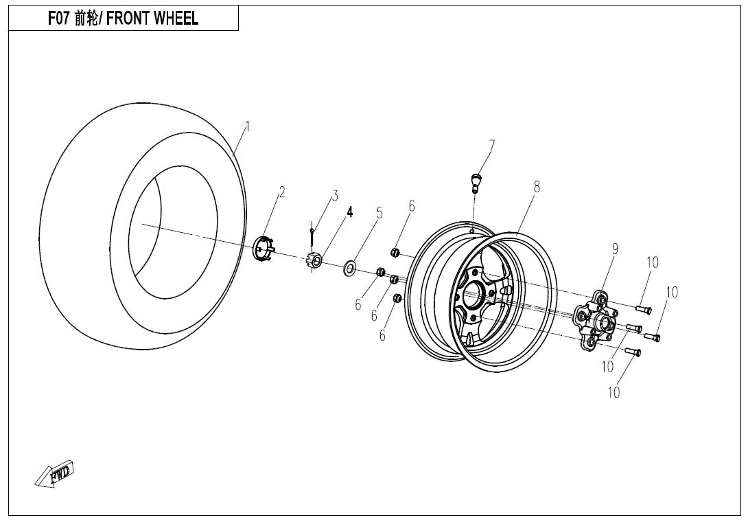 F07 - FRONT WHEEL
