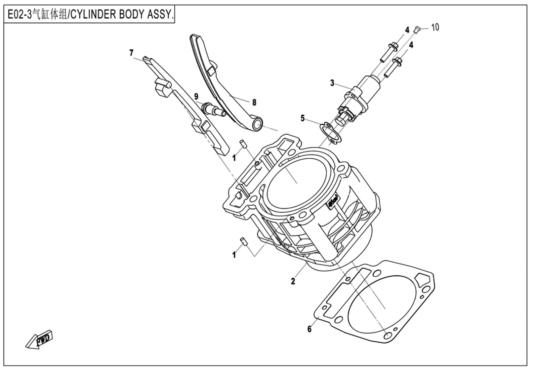 E02-3 - CYLINDER ASSY.