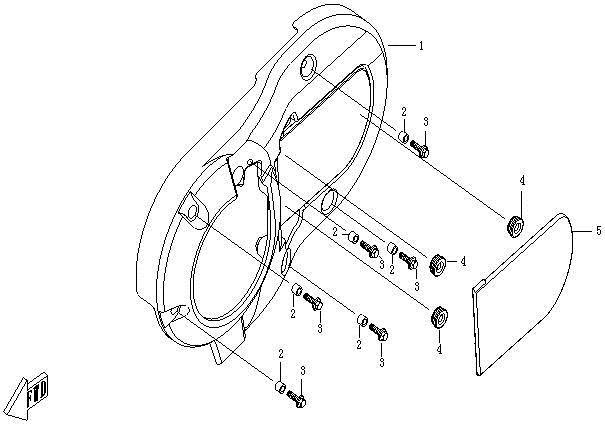 E06-1 - LEFT SIDE COVER ASSY