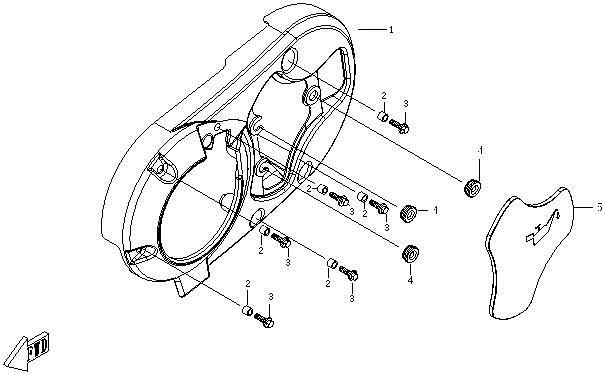 E07 - LEFT SIDE COVER ASSY(GOES)