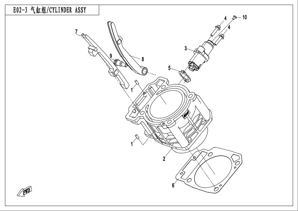 E02-3 - CYLINDER ASSY