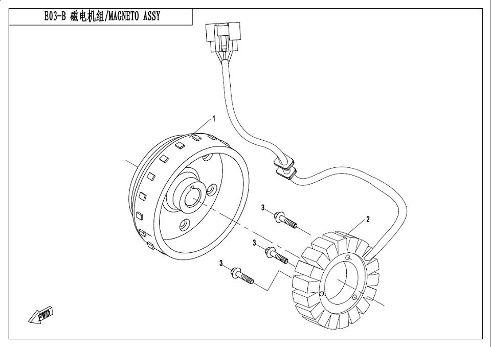 E03-B - MANGETO ASSY(FOR EPS)