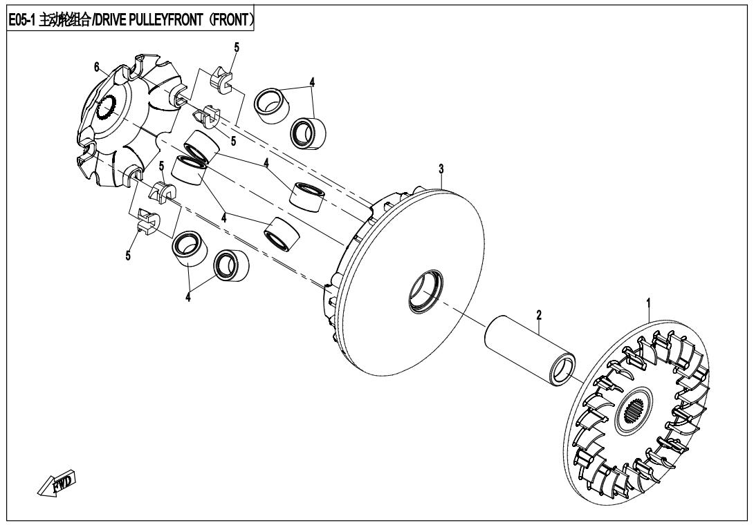 E05-1 - DRIVE PULLEY