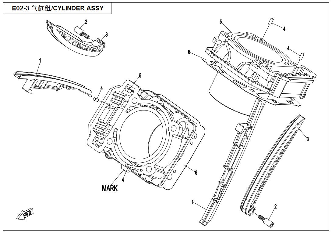 E02-3 - CYLINDER ASSY