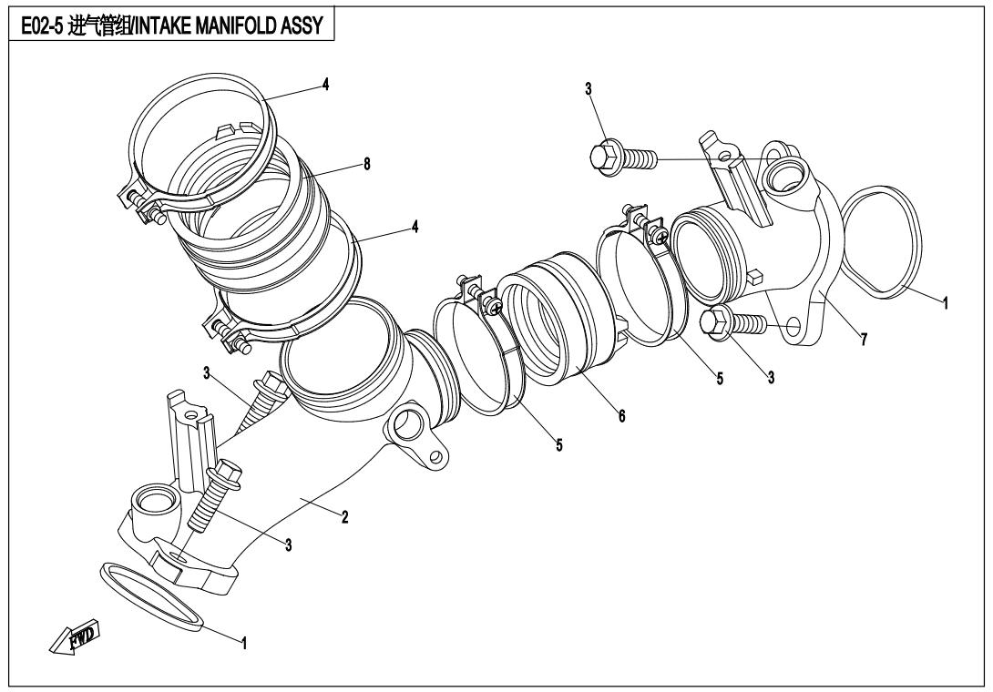 E02-5 - INTAKE MANIFOLD ASSY