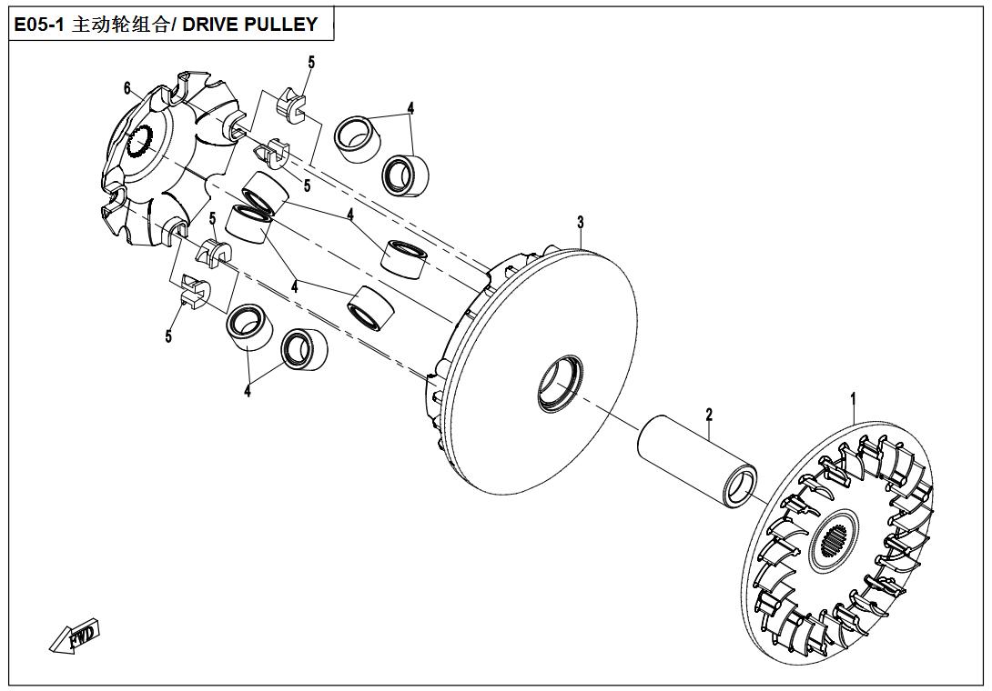 E05-1 - DRIVE PULLEY