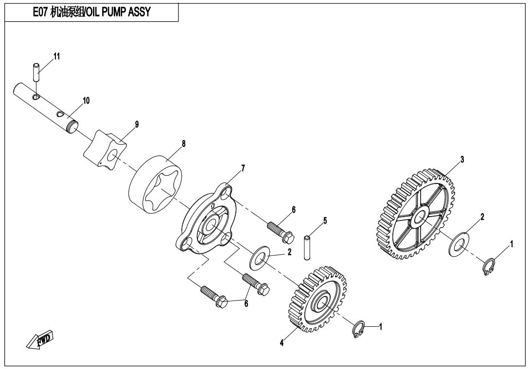 E07 - OIL PUMP ASSY