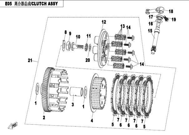 E05 - CLUTCH ASSY.