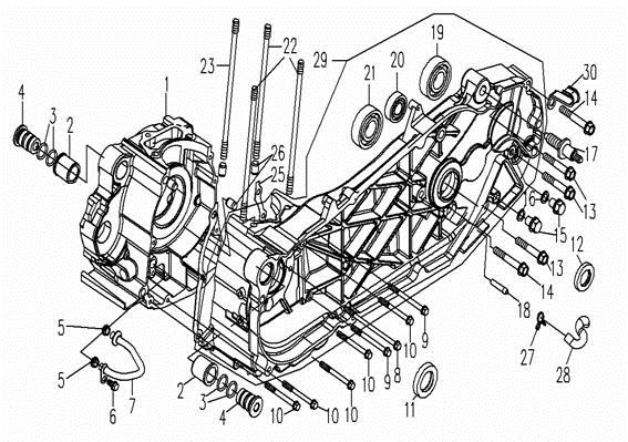 E01-1 - CRANKCASE ASSY