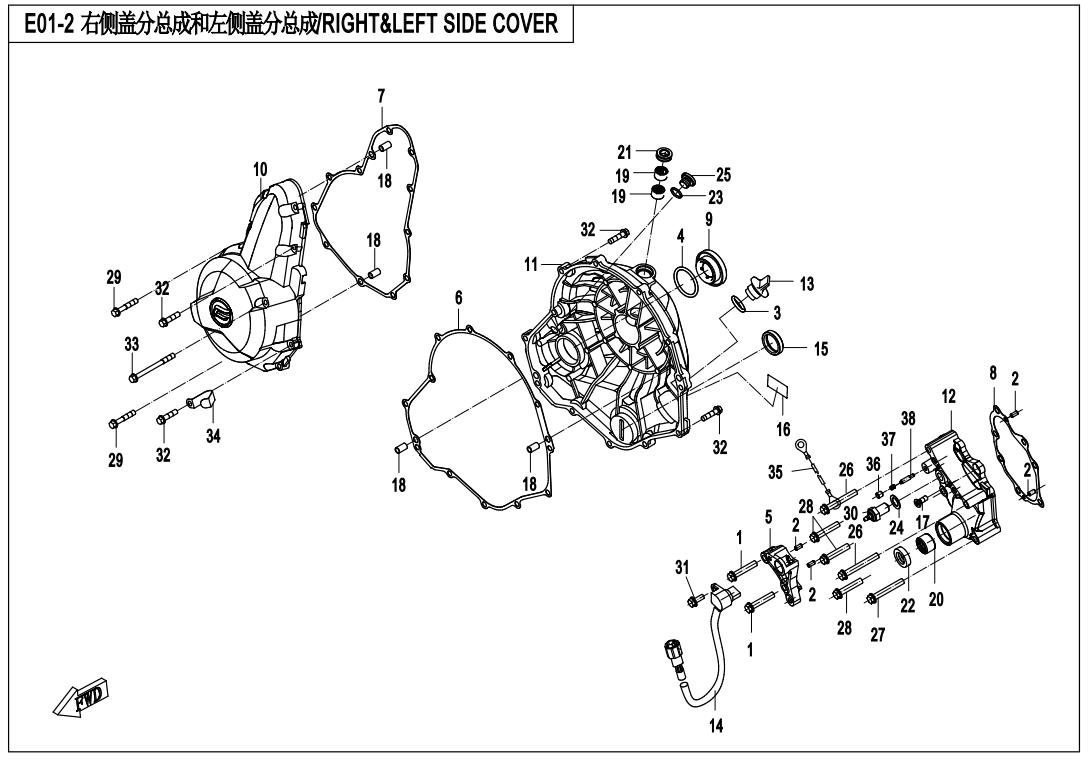 E01-2 - RIGHT&LEFT SIDE COVER