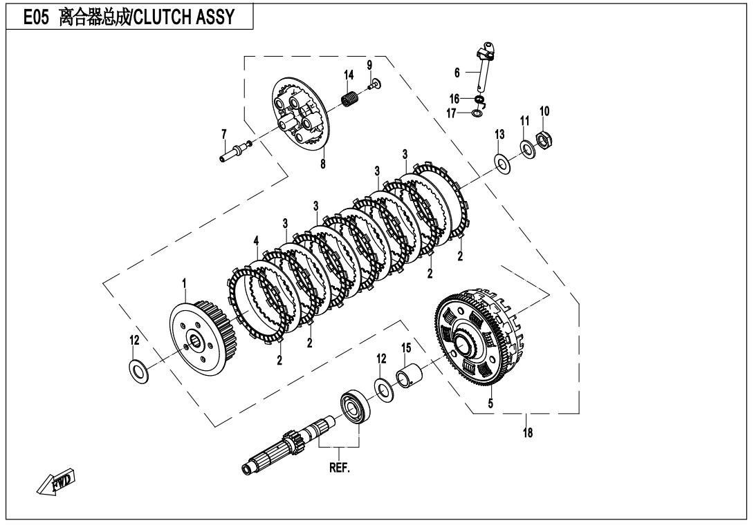 E05 - CLUTCH ASSY